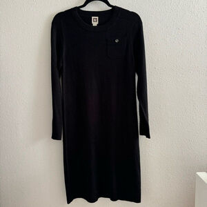 Anne Klein Black Sweater Dress - Size S